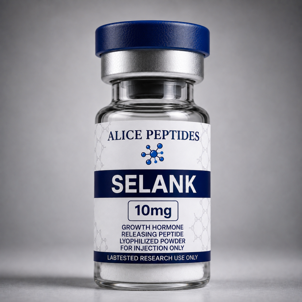 Selank 10mg research peptide vial